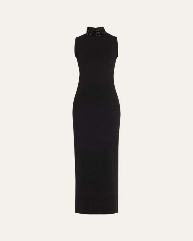 Envy Mock-Neck Maxi Dress